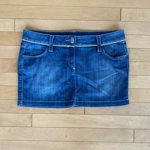 jean paul gaultier denim mini skirt | vintage